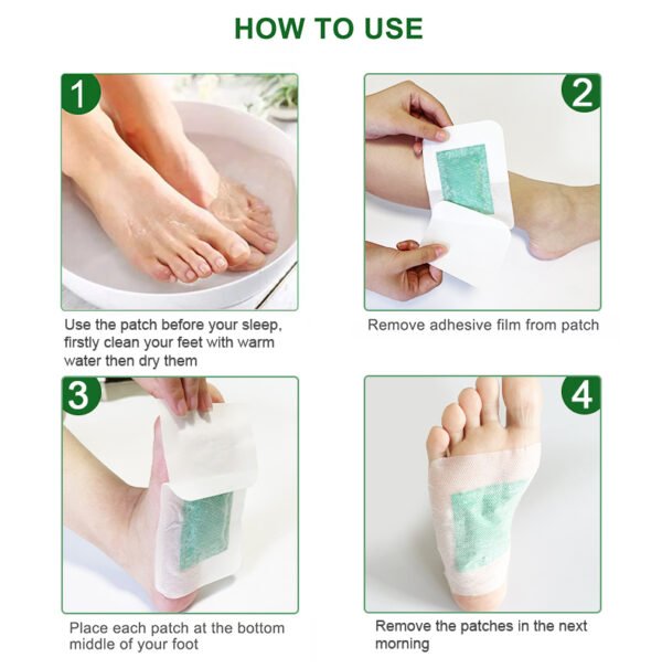 Detox Foot Pads Detoxification Foot Patch - How To Use